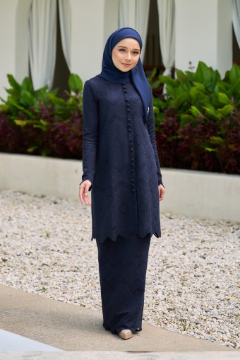 NUANSA Kurung in Deep Blue